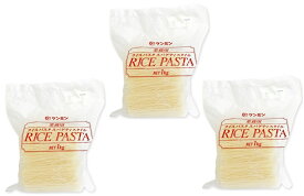 ライスパスタ 1kg×3袋 業務用 乾物屋の底力 ケンミン食品 米パスタ スパゲティスタイル 米麺 お米100% 米粉 お徳用