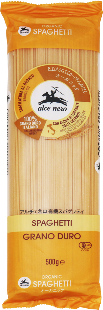 イタリア産有機デュラム小麦１００％使用 アルチェネロ 有機スパゲティ 1.6mm 新作製品、世界最高品質人気! 500ｇ×12袋 ALCE EU有機認定 有機JAS パスタ NERO オーガニック 正規品送料無料