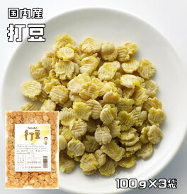 打豆 100g×3袋 豆力 国内産 （メール便）大豆 打ち豆 黄大豆 うちまめ 国産 日本産 だいず ダイズ ウチマメ 伝統食材