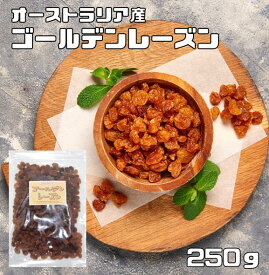 ゴールデンレーズン 250g オーストラリア産 世界美食探究 （メール便）ドライフルーツ シードレス サルタナ種 干しぶどう 製菓 製パン