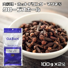 クローブスホール 100g×2袋 GABAN スパイス （メール便）香辛料 粒 シード 業務用 Clove 丁字 ギャバン 高品質 粒 ハーブ