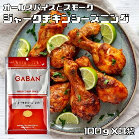 ジャークチキンシーズニング 100g×3袋 GABAN gaban （メール便）ミックススパイス 香辛料 パウダー 業務用 ギャバン 高品質 粉