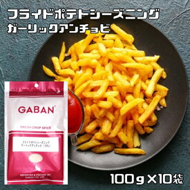 フライドポテトシーズニング ガーリックアンチョビ 100g×10袋 GABAN ミックススパイス 香辛料 パウダー ギャバン 高品質