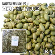 煎り大豆 青大豆 1kg 国産 素焼き 無添加 豆力 青豆 国内産 炒り大豆 いり大豆 無塩 無油 おやつ 朝食 夜…