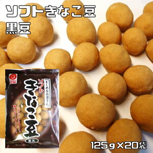 きなこ豆 黒豆 125g×20袋 野村煎豆加工店 ソフト まじめなお豆さん 高知 豆菓子 おやつ きな粉豆 黒大豆 きな粉菓子