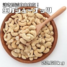 カシューナッツ 生 50ポンド（22.68kg） 世界美食探究 無塩 無油 生カシューナッツ おつまみ おやつ 製菓材料 製パン材料 ナッツ