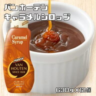 キャラメルシロップ 630g×12個 バンホーテン Van Houten sy...