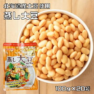 蒸し大豆 100g×20袋 ニチレト ホクホクお豆の 国産 国内産 北海道産大豆使用 赤豌豆 青豌豆 大豆水煮 む…