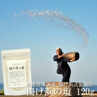送料無料 天然塩 奥能登珠洲 揚げ浜の塩 120g 石川県産 珠洲 天然海塩 粗塩 天日 自然乾燥 揚げ浜式製塩…