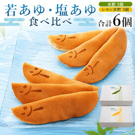 お中元 ギフト 夏ギフト 御中元 2026 若あゆ (求肥) 塩あゆ (レモン求肥) 食べ比べ 各3個 × 2セット 合計6個 お菓子 洋菓子 和菓子 の贈り物 刻印 カステラ 1本 老舗 有名店 プレゼント カード付 母親 義母 直送 hm プレゼント プチギフト お礼