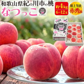 お中元 ギフト 夏ギフト 御中元 桃 和歌山県産 完熟桃 なつっこ 6〜12玉 中箱 有機栽培 ふるーつふぁーむわかやま もも モモ ピーチ 甘い 贈答用 6個〜12個 国産 和歌山産 紀の川市 特産品 糖度13度 くだもの 果物 旬の果物 贈り物 熨斗対応 産地直送 プレゼント