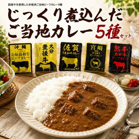お中元 ギフト 夏ギフト 御中元 本格派 ご当地 ビーフ カレー 5種セット 詰め合わせ ご当地グルメ ギフト 宮崎黒毛和牛 佐賀牛 熊本あか牛 大分豊後牛 石垣島牛 黒毛和牛 おすすめ 人気 防災 非常食 レトルト食品 ポイント消化 コロナ 自宅療養