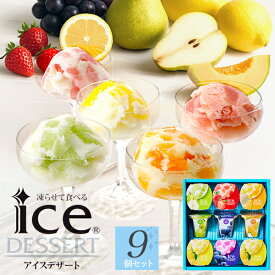 お歳暮 冬ギフト ギフト 凍らせて食べるアイスデザート 9個入 中島大祥堂 シャーベット アイス フルーツ 冷たい お菓子 スイーツ お礼 個包装 詰め合わせ プレゼント 熨斗 お返し 内祝い お供え 出産内祝い 食べ物 法事 日持ち お供え物 お彼岸 残暑見舞い