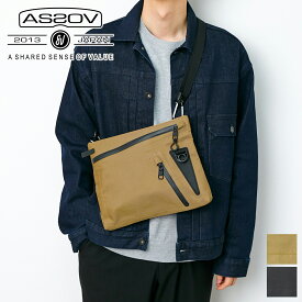【アッソブ Wプレゼント付】 AS2OV アッソブ バッグ3LAYER CORDURA 305D ウォータープルーフコーデュラ 305D サコッシュ 141603メンズ レディース ショルダーバッグ 斜めがけ 男女兼用 ギフト プレゼント ブランド 軽量 大人 男性