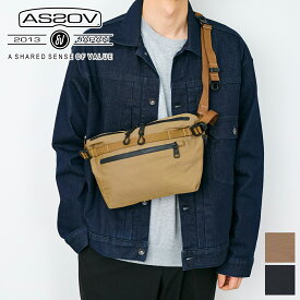 【アッソブ Wプレゼント付】 AS2OV アッソブ バッグ3LAYER CORDURA 305D ウォータープルーフコーデュラ 305D ファニーパック 141607メンズ レディース ボディバッグ ウエストバッグ 斜めがけ ギフト プレゼント ブランド 軽量 大人 男性