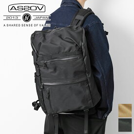 【アッソブ Wプレゼント付】 AS2OV アッソブ バッグ3LAYER CORDURA 305D ウォータープルーフコーデュラ 305D ラウンドジップ バックパック 141612メンズ レディース リュックサック リュック ギフト プレゼント ブランド 軽量 大人 男性