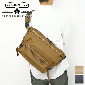 【アッソブ Wプレゼント付】 AS2OV アッソブ バッグCORDURA DOBBY 305D コーデュラ ドビー305D メッセンジャーバッグ 061419メンズ レディース ショルダーバッグ 2WAY 斜めがけ ギフト プレゼント ブランド 軽量 大人 男性