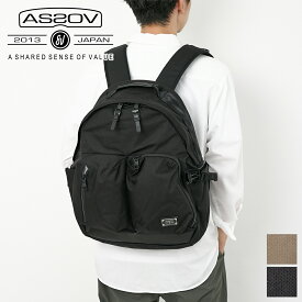 【アッソブ Wプレゼント付】 AS2OV アッソブ バッグEXCLUSIVE BALLISTIC NYLON バリスティックナイロン 2ポケット デイパック 062300メンズ レディース リュックサック リュック バックパック ギフト プレゼント ブランド 軽量 大人 男性