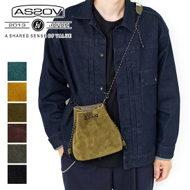 【アッソブ Wプレゼント付】 AS2OV アッソブ バッグWP SUEDE MINI DROW STRING SLD 091757メンズ レディース ショルダーバッグ ミニ 斜めがけ 日本製 ギフト プレゼント ブランド