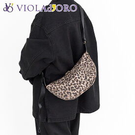 【ヴィオラドーロ ブランドポーチ付】 VIOLAd'ORO ヴィオラドーロ バッグBIANCA（ビアンカ） ボディバッグ V-2257レディース ボディーバッグ ショルダーバッグ 弱撥水性 ナイロン 本革 軽量 斜めがけ 日本製 ギフト かわいい おしゃれ プレゼント ブランド