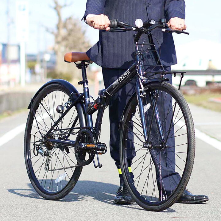 楽天市場】自転車 折りたたみ自転車 クロスバイク 27インチ シマノ 6段 