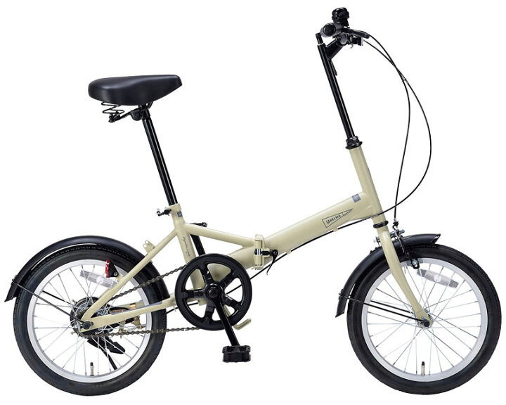 楽天市場】マイパラス 16インチ 折りたたみ自転車 MF101 シングルギア 