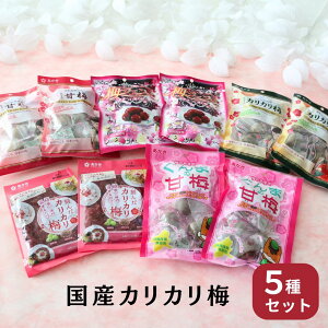 手土産 誕生日 赤城フーズ株式会社 老舗がつくる-絶品カリカリ梅食べくらべセット 国産 群馬 甘梅 カリカリ梅 梅ジェンヌ