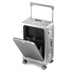 【送料無料】 TABITORA(タビトラ) スーツケース キャリーケース トップオープン フロントオープン ワイドハンドルキャリー USBポート付き USB充電 多機能 アルミフレーム TSAロック ダブルキャスター 静音 軽量 旅行