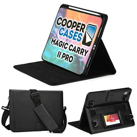月間優良ショップ複数受賞 Cooper Cases Magic Carry Pro II iPad ケース ショルダー ハンド ストラップ 10.9 2022 第10世代 10.2 第9世代 第8世代 第7世代 air3 アイパッド ビジネス 手帳型 カバー 車載