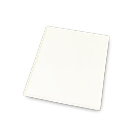 陶板 リム付き 26cm×21cm(アウトレット含む)日本製 磁器 食器 白 陶絵付け ポーセリンアート 白磁 陶板 フラット カッティングボード ウェルカムボード 白い食器 白磁 ショップ 販売 通販 テーブルウェアファクトリー