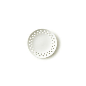 プチバスケット プレート日本製 皿 おしゃれ お皿 おしゃれ 食器 白 食器 アウトレット 日本製 磁器 白い食器 ●1 透かし皿 丸皿 ポーセリンアート 陶絵付け 食器 白 ティーパック置き 豆皿