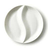 大サイズ いるか二つ仕切りランチプレート 日本製 磁器 お子様ランチプレート キッズプレート 子供 白い…