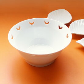 Crescent Moon クレセントムーン サラダボール(アウトレット)日本製 磁器 白い食器 サラダボウル 透かし 食器 白 プレート 皿 おしゃれ