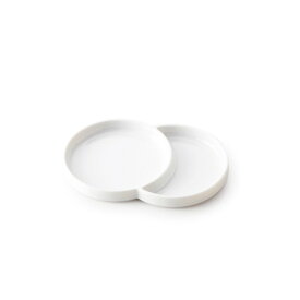 Milano ミラノ 2リング日本製 皿 おしゃれ お皿 おしゃれ 食器 白 食器 アウトレット 日本製 磁器 ■3 白い食器 2つ仕切り皿 二品皿 食器 白 業務用食器