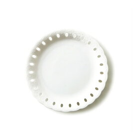 Ecole エコール 20cmプレートM (アウトレット含む)日本製 皿 おしゃれ お皿 おしゃれ 食器 おしゃれ 食器 白 食器 アウトレット 日本製 磁器 透かし皿 デザート ケーキ皿 食器 白 皿 おしゃれ 丸皿