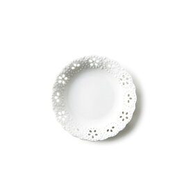 Fino フィーノ 小皿 (アウトレット含む)白い食器 日本製 磁器 透かし皿 小皿 丸皿 ケーキ皿 ポーセリンアート 陶絵付け ホワイト おしゃれ 白磁 ショップ 販売 通販 テーブルウェアファクトリー