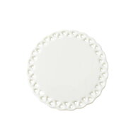 白磁 オーナメント 丸スカシ 日本製 磁器 陶絵付け ポーセリンアート オーナメント 陶器 白 ◆sk クリス…