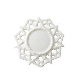 白磁 オーナメント 雪結晶(立体) 日本製 磁器 陶絵付け ポーセリンアート オーナメント 陶器 白 クリスマスオーナメント 透かし 白磁 ショップ 販売 通販 テーブルウェアファクトリー