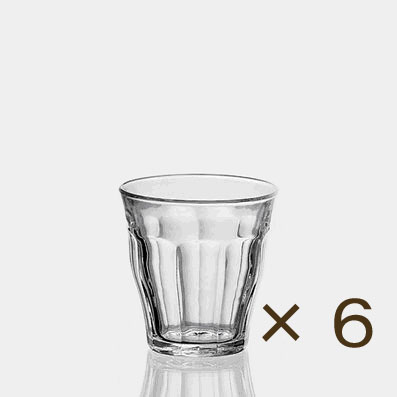 特別セール グラスの定番ピカルディ ポイント5倍 ラッピング無料 期間限定 デュラレックス ピカルディー おしゃれ 160ml 6個セット DURALEX ガラス 業務用 カフェ 食器 オシャレ グラス コップ
