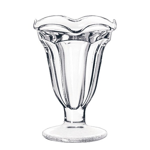パフェにサンデーに アメリカ製チューリップサンデーカップ 安心と信頼 新しい リビー ファンテン 5314 デザートグラス ファウンテンウエア パフェグラス