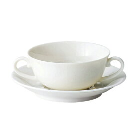 ニューラウンド ブイヨンカップ ＆ ソーサー（330cc） 白い食器 cafe カフェ 食器 おしゃれ オシャレ 業務用 日本製
