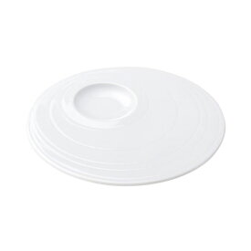 フラット 18cm ディンプル プレート 皿 特白磁白い食器 cafe カフェ 食器 おしゃれ オシャレ 業務用 日本製