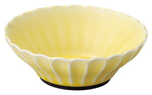 かすみ 黄 12.5cm浅ボウル 花伝 KOYO 光洋 光洋陶器 56165031 おしゃれ かわいい 和食器 可愛い 和陶器 業務用 食洗機対応 日本製