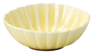 かすみ 黄 11.5cm楕円小鉢 花伝 KOYO 光洋 光洋陶器 56165097 おしゃれ かわいい 和食器 可愛い 和陶器 業務用 食洗機対応 日本製