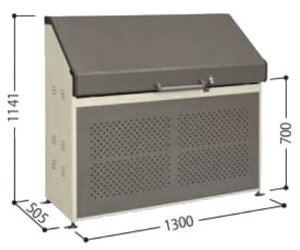 タクボごみ集積庫 クリーンキーパー CK-B1305【配送のみ】 田窪工業所 ゴミ保管庫 ゴミステーション ゴミ箱 屋外