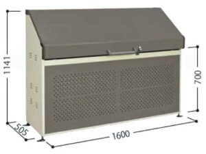 タクボごみ集積庫 クリーンキーパー CK-B1605【配送のみ】 田窪工業所 ゴミ保管庫 ゴミステーション ゴミ箱 屋外