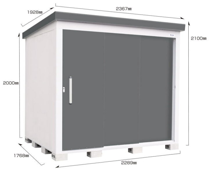 楽天市場 サンキン物置 Les 2217 Gm 一般地型 L Espace レスパス 物置 屋外 収納庫 物置 おしゃれ ベランダ収納庫 屋外 スチール物置 タックオンライン 楽天市場店