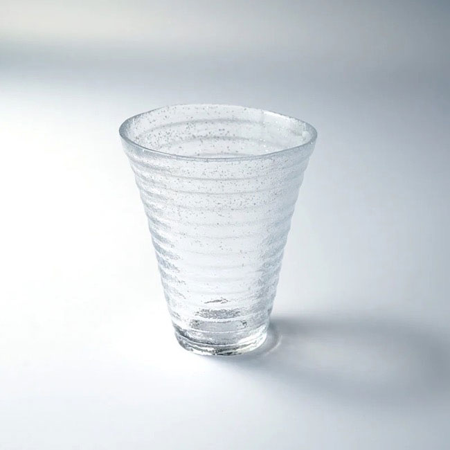 いやサイズ 波の花 5点 セット 琉球ガラス 花瓶 グラス おしゃれ 小皿