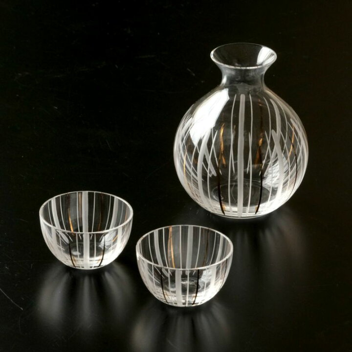 楽天市場】酒器セット 290ml ガラス【徳利1本・盃2個 計3点セット 