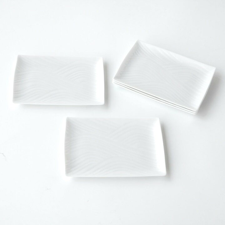 楽天市場】角皿 白 小皿 取り皿【5点セット】「 たち吉 白磁さらさ 
